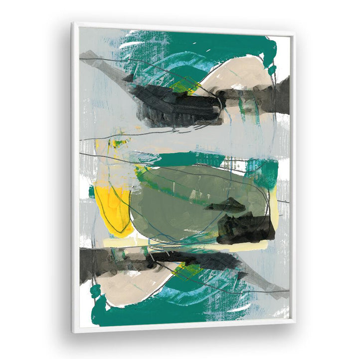 Vibrant hues in CONTEMPORARY GREEN I, ABSTRACT PAINTINGS create a stunning visual experience for your space.
