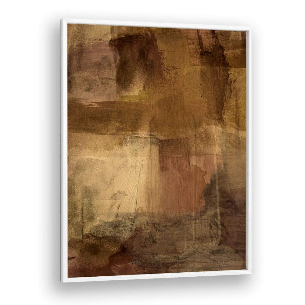 Rich, earthy tones in YESTERDAY'S WISHES, ABSTRACT PAINTINGS add warmth and elegance to any space.