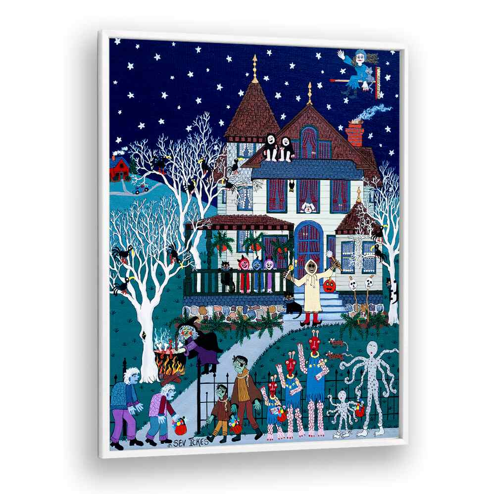 Vibrant MONSTROUS MERRIMENT Kids Room Paintings create a magical wonderland for children's imaginations.