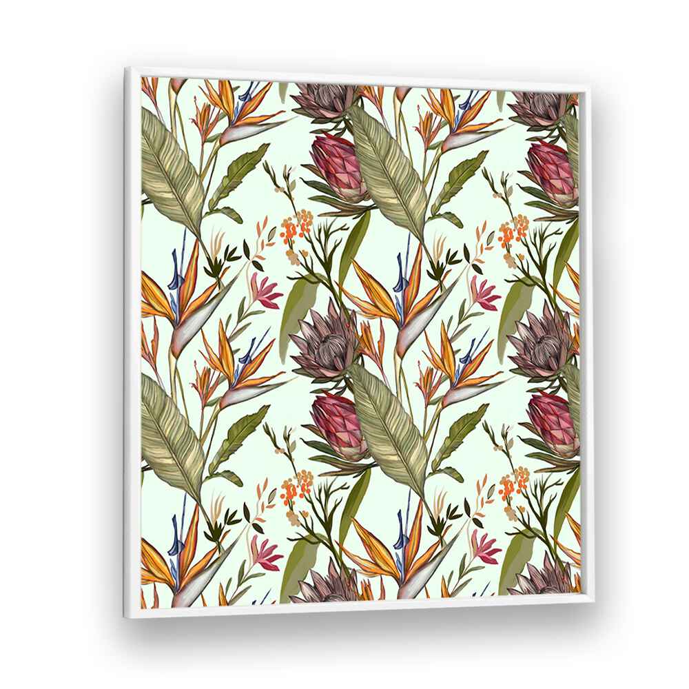 Vibrant SOLOS II, FLORAL FLOWER PAINTINGS showcasing colorful blooms and lush greenery, perfect for modern decor.