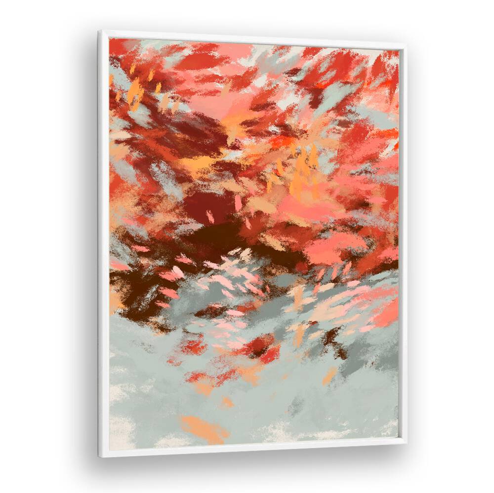 Vibrant hues in AUTUMN SHADOWS II, ABSTRACT PAINTINGS capture the warmth and beauty of fall's essence for your space.