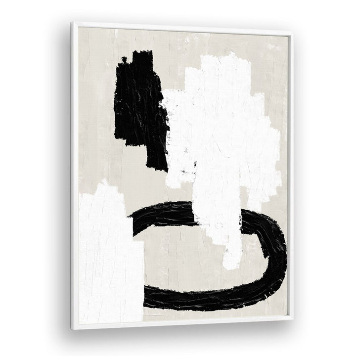 ABSTRACT BEIGE AND BLACK PAINTING , ABSTRACT PAINTINGS