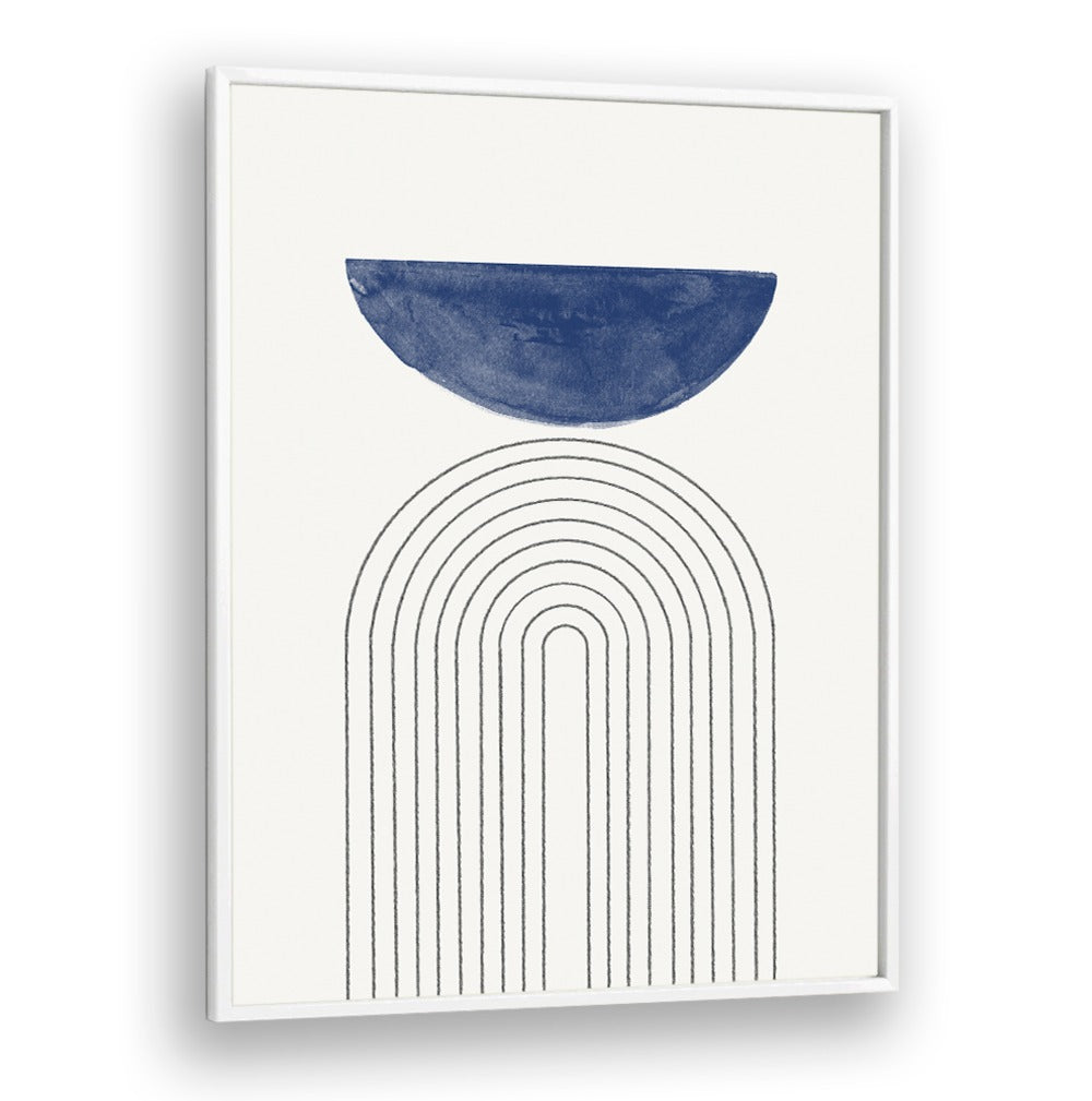 Contemporary geometric art print, BLUE MOON NO3., adds elegance and intrigue to any room decor. Perfect focal point.