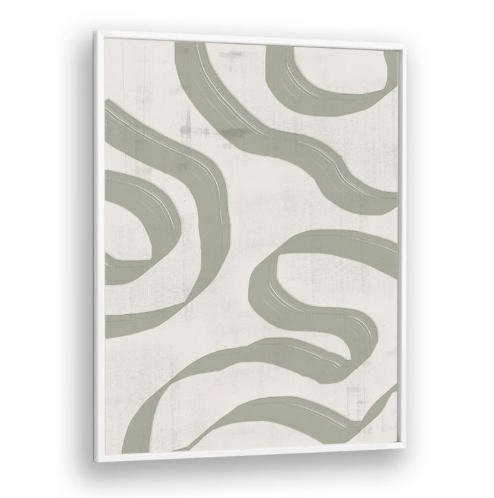 GREEN SAGE WAVES NO. 1 , ABSTRACT PAINTINGS