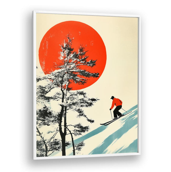 SKIING IN JAPAN , JAPANESE PAINTINGS