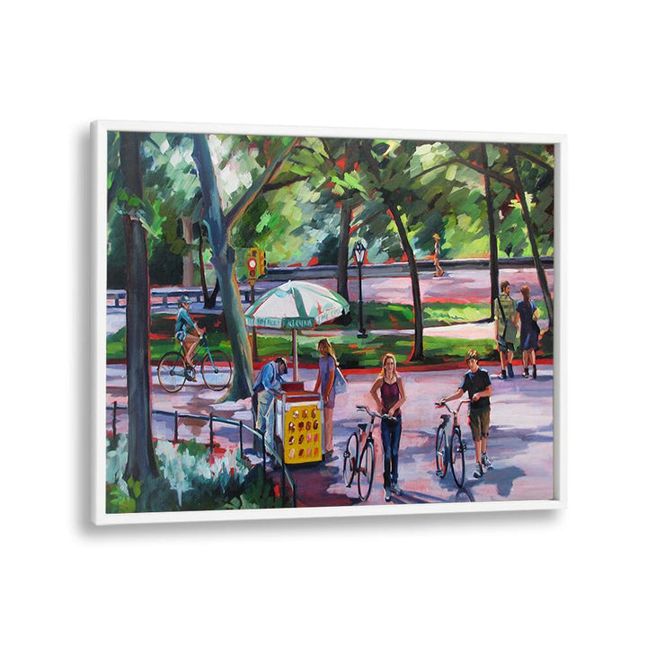 AUGUST IN CENTRAL PARK , LANDSCAPE PAINTINGS