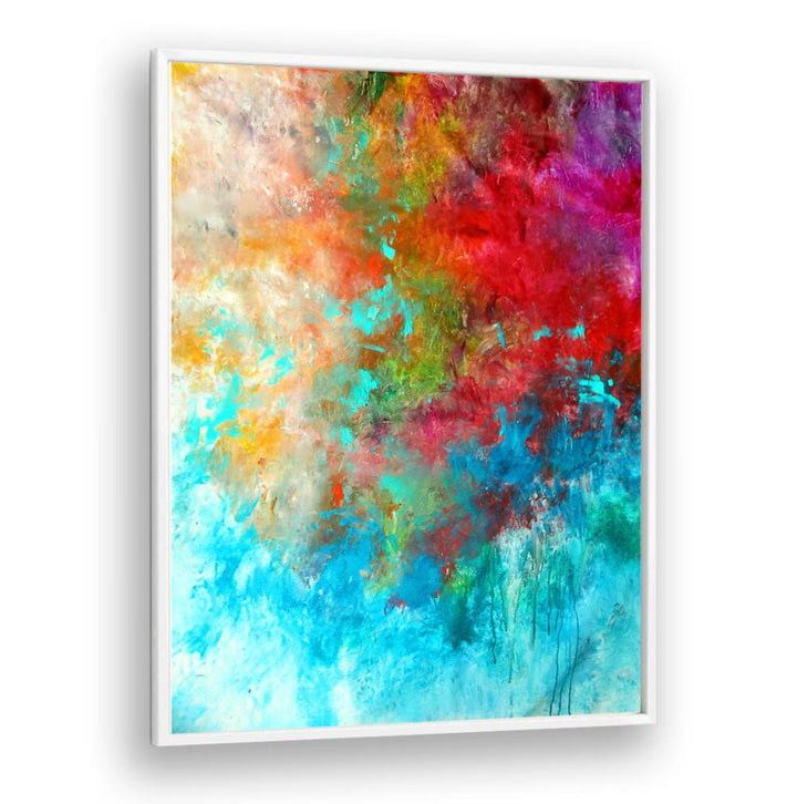 Vibrant ABSTRACT DESIGN IX, ABSTRACT PAINTINGS showcasing a blend of colors to enhance your living space's sophistication.