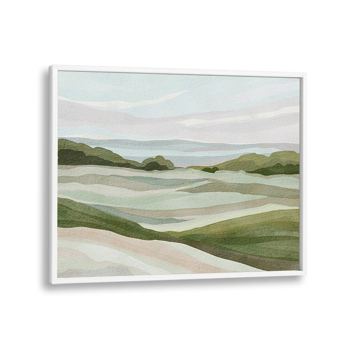 GREEN HILL VIEW II , LANDSCAPE PAINTINGS