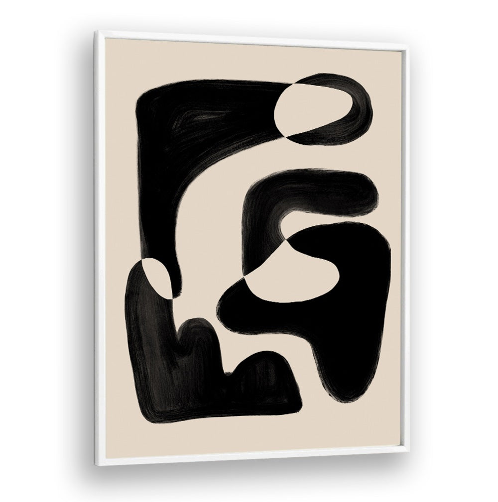 Abstract Beige Black, abstract paintings featuring elegant beige and black hues for modern home decor.