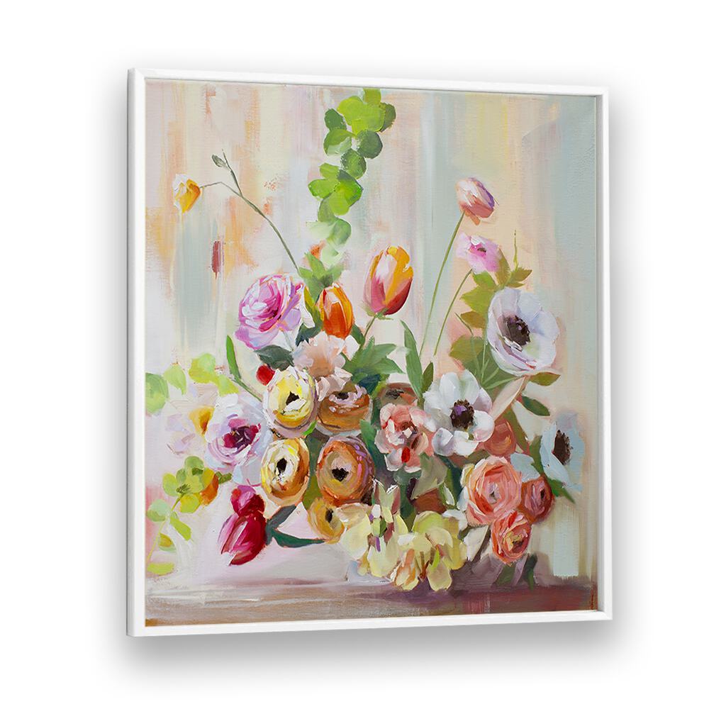 Beautiful RANUNCULUS, FLORAL FLOWER PAINTINGS featuring vibrant colors and elegant brushstrokes, perfect for any space.