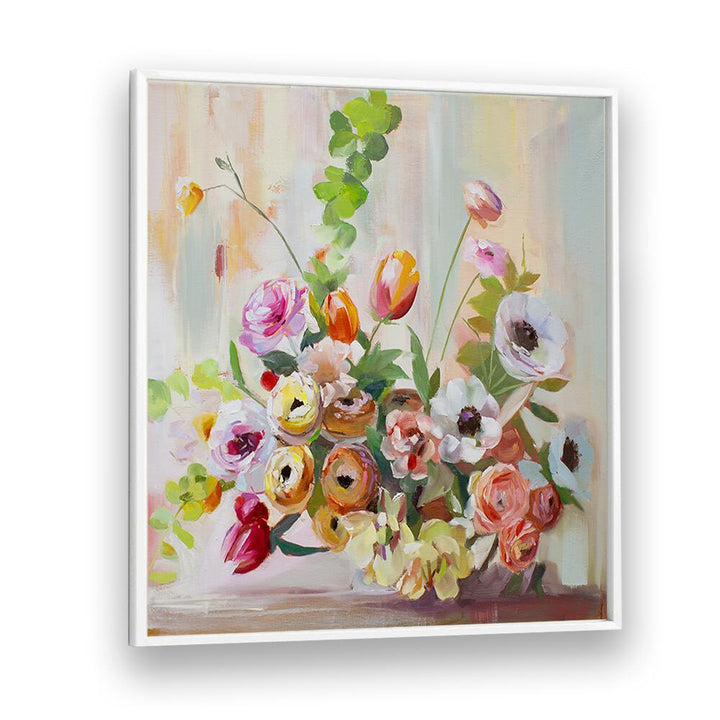 Beautiful RANUNCULUS, FLORAL FLOWER PAINTINGS featuring vibrant colors and elegant brushstrokes, perfect for any space.