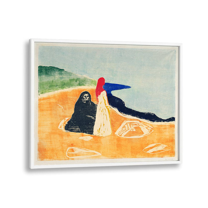 TWO WOMEN ON THE SHORE (1898)  , VINTAGE PAINTINGS