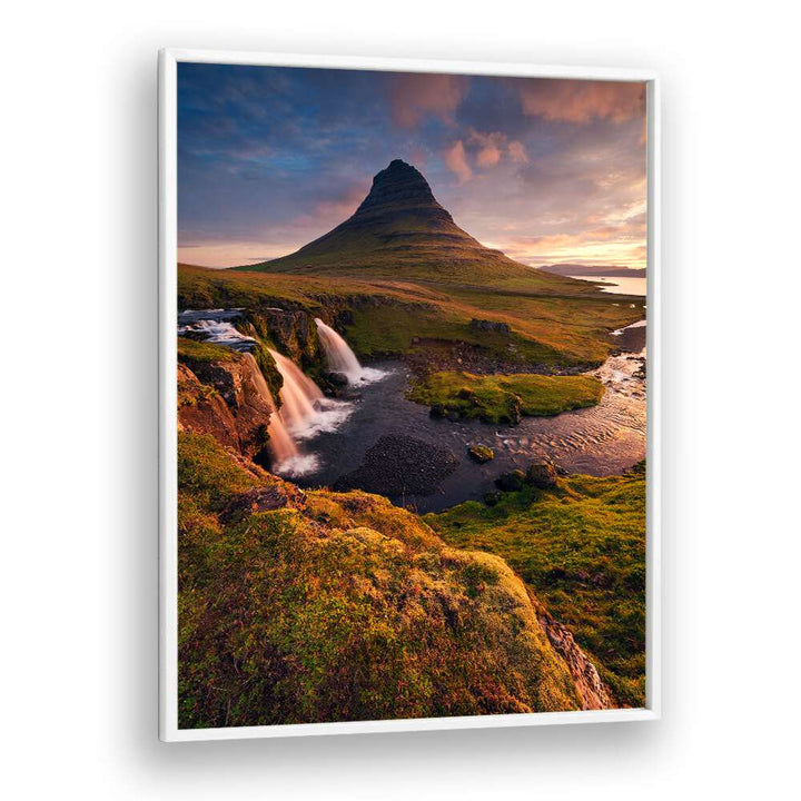 GOOD MORNING ICELAND VERTICAL BY STEFAN HEFELE , LANDSCAPE PHOTO PRINTS