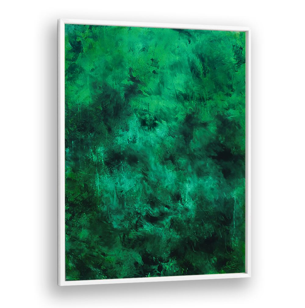 Vibrant green hues create a captivating piece in A TASTY, ABSTRACT PAINTINGS, perfect for modern decor.