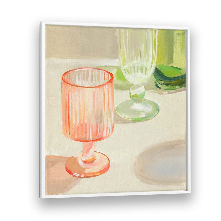 Colorful RAINBOW GLASSWARE and KITCHEN POSTERS brighten up your kitchen, adding a touch of artistic flair to your decor.