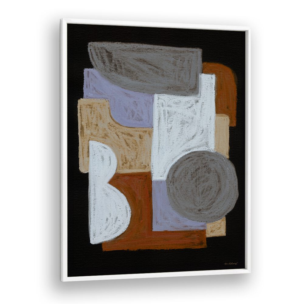 CHALKS AND SHAPES I , GEOMETRIC ART PRINTS