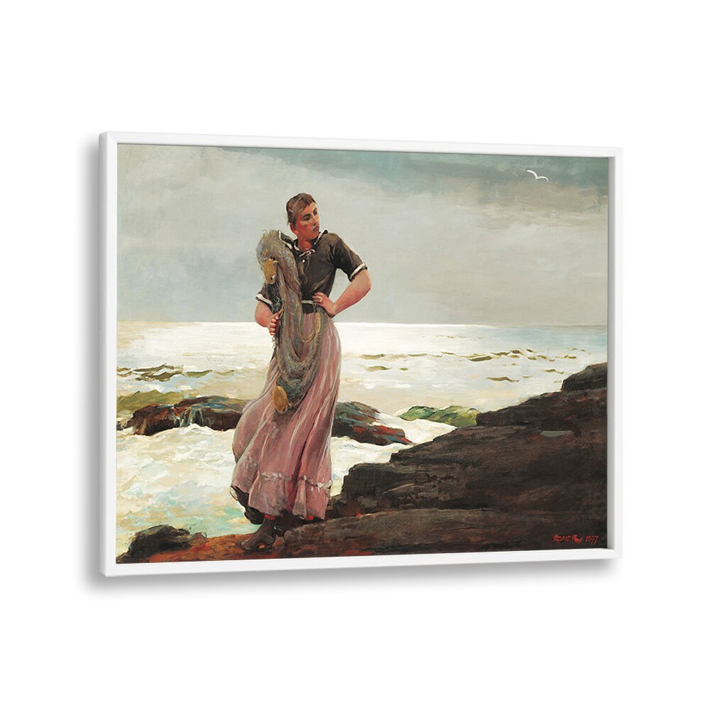 A LIGHT ON THE SEA (1897) , VINTAGE PAINTINGS