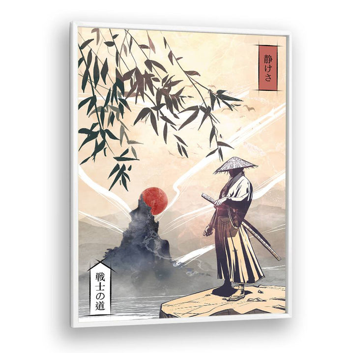 KODOKU, JAPANESE PAINTINGS showcase a serene warrior scene, blending tradition with modern artistry.