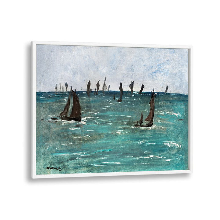 BOATS AT BERCK-SUR-MER (1873) BY EDOUARD MANET , VINTAGE PAINTINGS