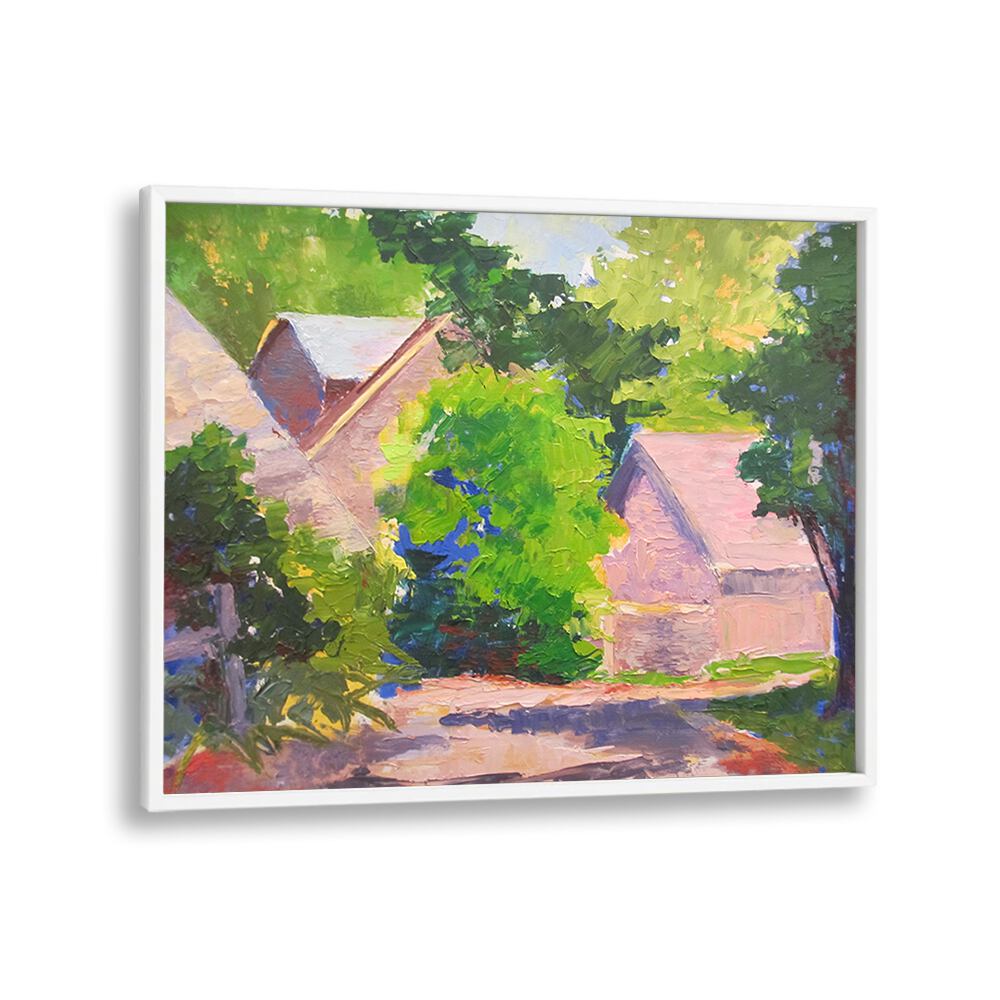 BEND IN THE ROAD , LANDSCAPE PAINTINGS