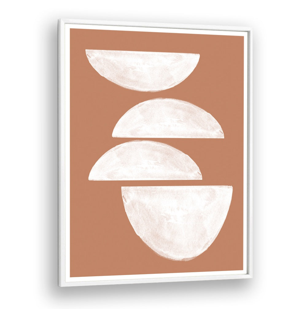 Stylish BALANCE AND SIMPLICITY, GEOMETRIC ART PRINTS featuring elegant abstract shapes and a warm background.