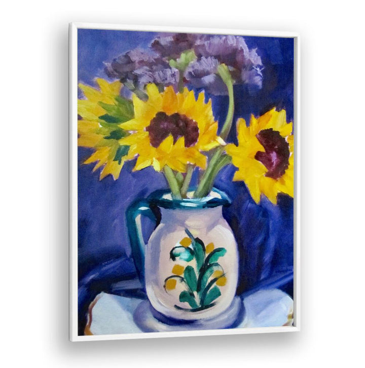SANGRIA PITCHER , FLORAL FLOWER PAINTINGS