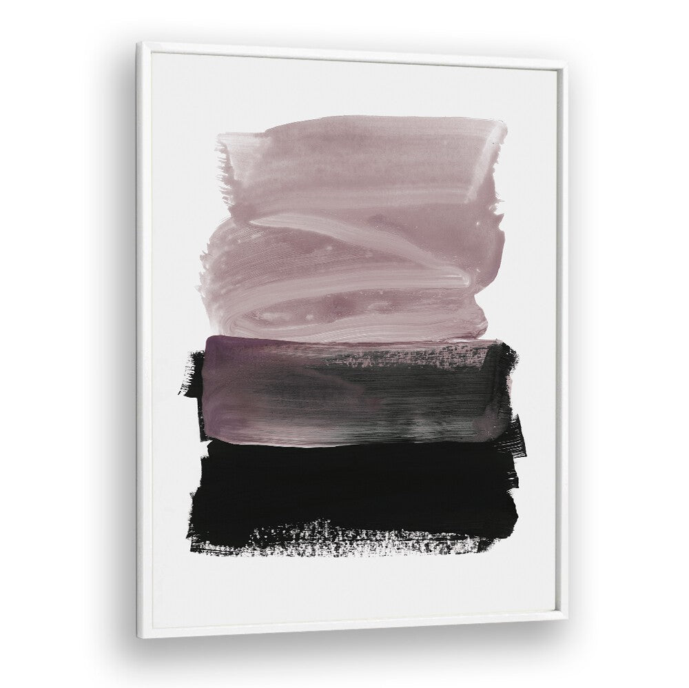 Elegant MAUVE A BLACK, ABSTRACT PAINTINGS showcase rich colors, perfect for enhancing modern home decor.
