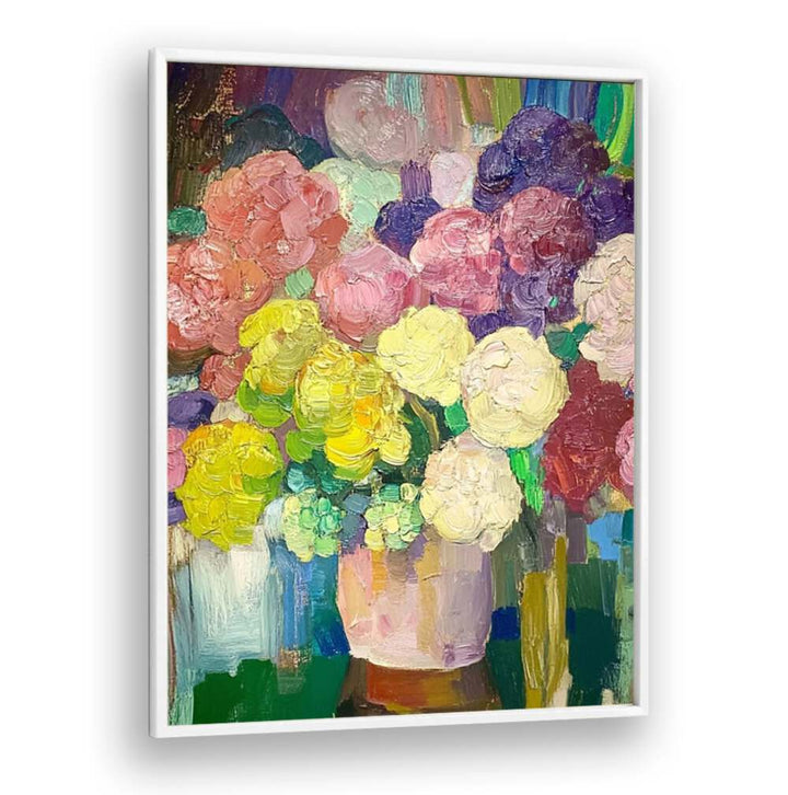 Vibrant blooms in the exquisite FLOWER IN A VASE III elevate your home decor with stunning artistry.
