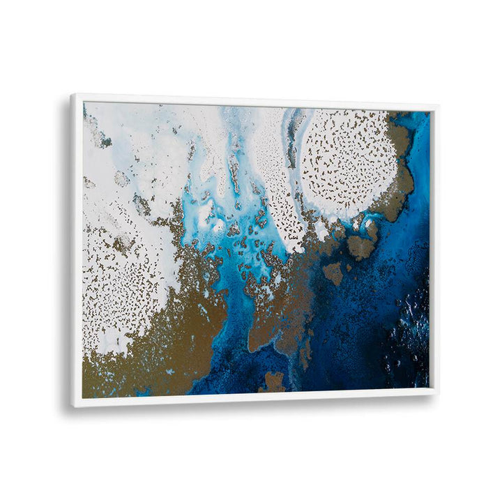 Vibrant hues and intricate patterns define the MARINE PERSIAN AFFAIR, ABSTRACT PAINTINGS art piece. Perfect for decor.