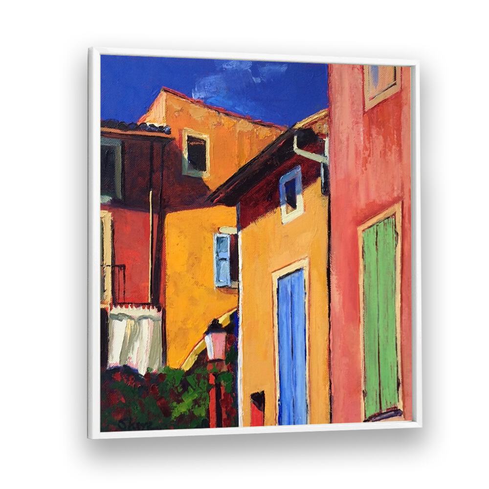 COLOURFUL HOUSES , LANDSCAPE PAINTINGS