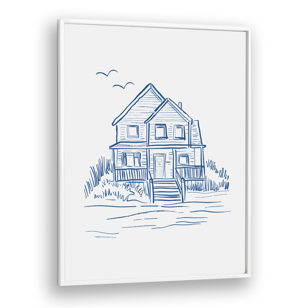 NANTUCKET BEACHHOUSE, BEACH PAINTINGS capture serene coastal charm, adding tranquility and style to your home decor.