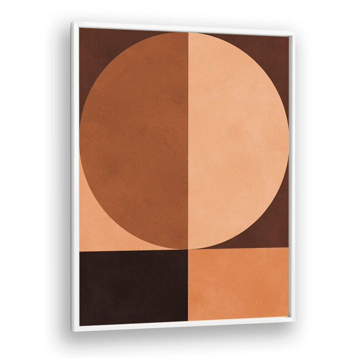 BROWN GEOMETRY IV , ABSTRACT PAINTINGS , ABSTRACT ART PRINTS