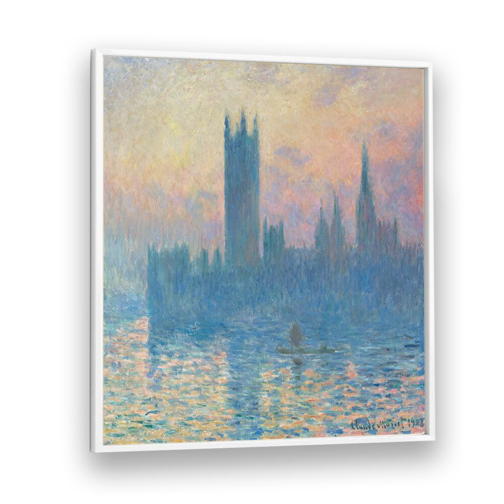 THE HOUSES OF PARLIAMENT, SUNSET (1903) , VINTAGE PAINTINGS