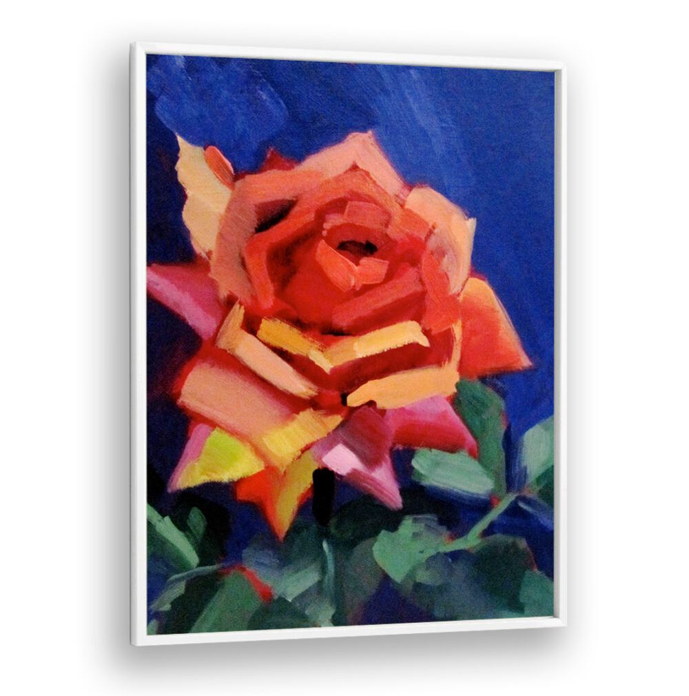 BLUSHING ROSE , FLORAL FLOWER PAINTINGS