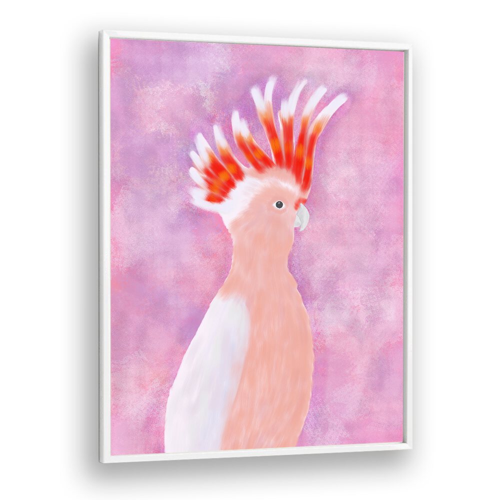 PINK COCATOO BIRD , WILDLIFE PAINTINGS , WILDLIFE POSTERS