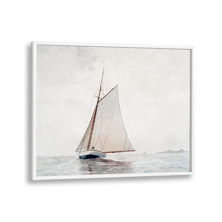 SAILING OFF GLOUCESTER (CA.1880) ,  VINTAGE PAINTINGS