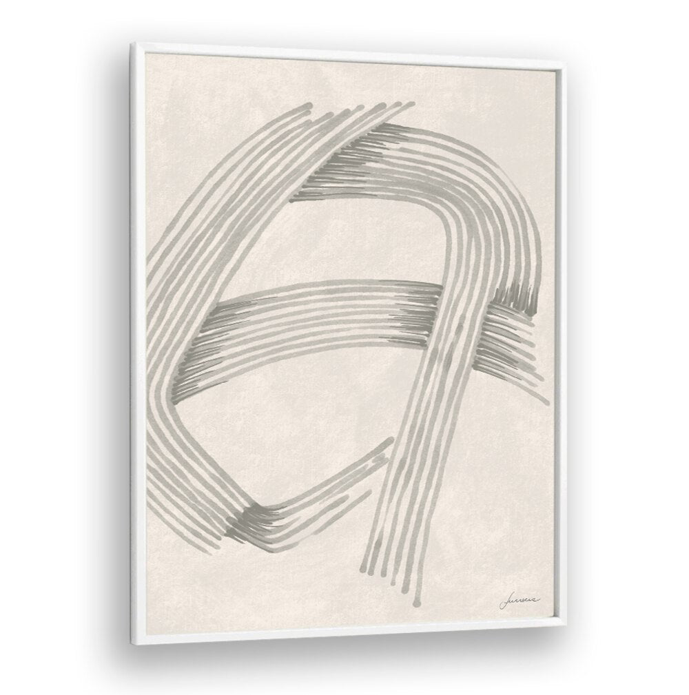 Stylish Abstract Grey Intersections 02 art piece, perfect for enhancing modern living spaces with sophistication.