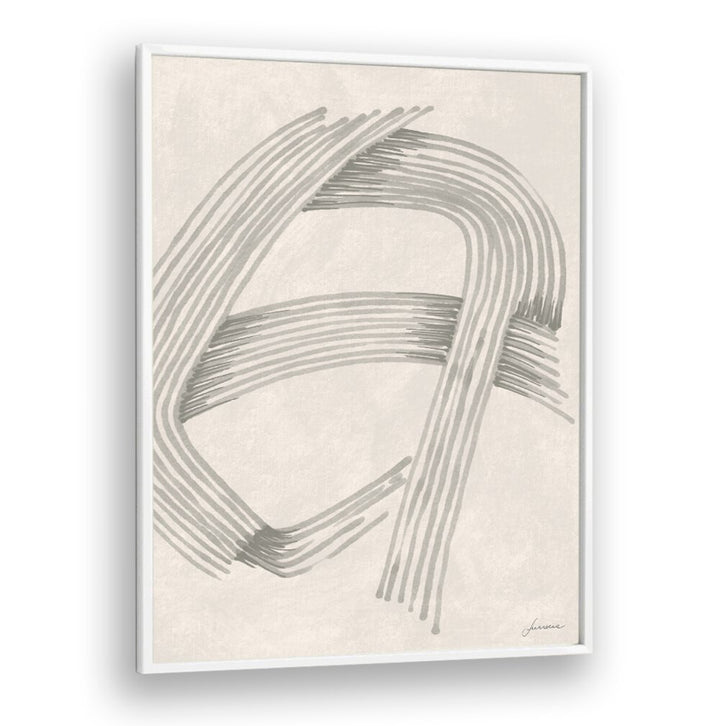 Stylish Abstract Grey Intersections 02 art piece, perfect for enhancing modern living spaces with sophistication.
