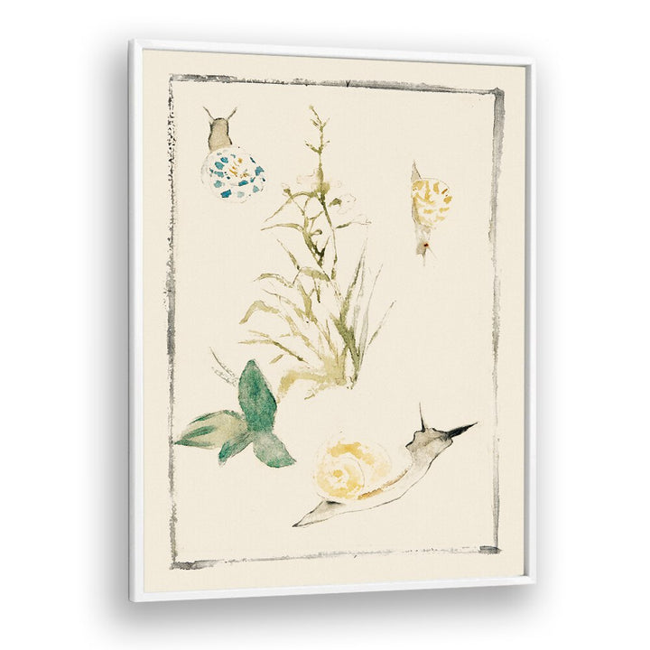 SKETCHES OF SNAILS, FLOWERING PLANT (1864–1868) BY EDOUARD MANET , VINTAGE PAINTINGS