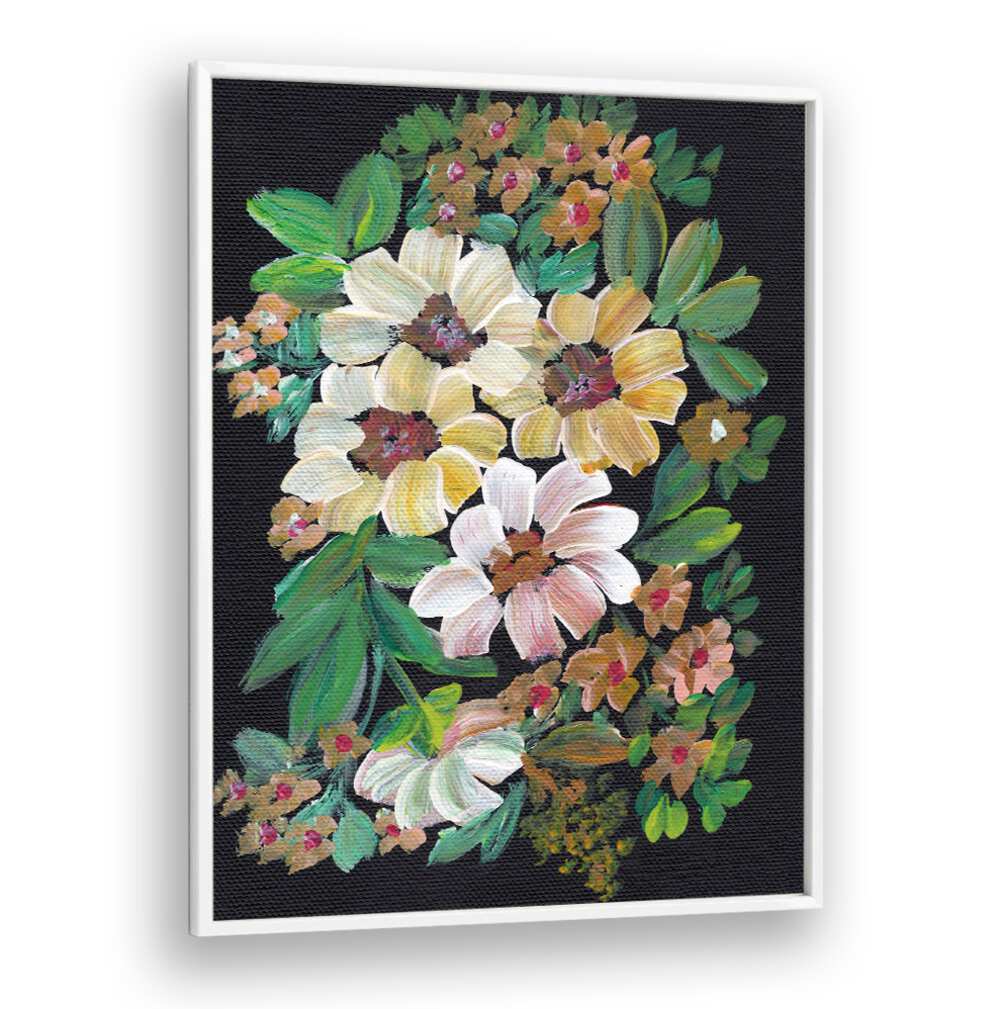 PAINTED FLOWERS , FLORAL FLOWER PAINTINGS