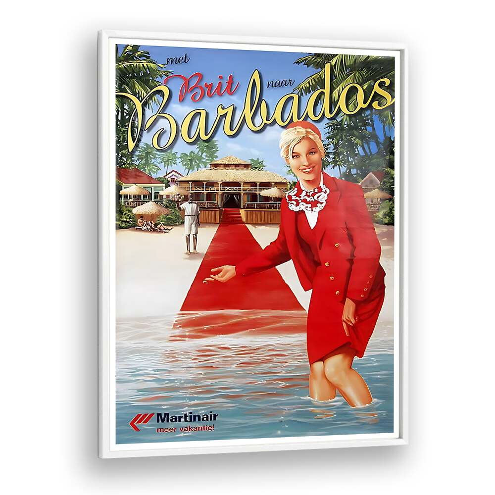 Charming BARBADAS, VINTAGE TRAVEL POSTERS evoke sunny beaches and vibrant culture, perfect for any home decor.