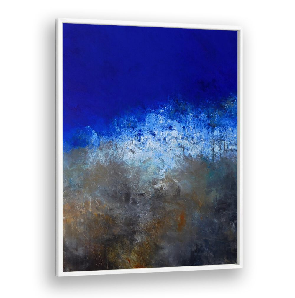 Vibrant STORM AT SEA, ABSTRACT PAINTINGS evoke ocean energy with intricate brush strokes and bold colors.