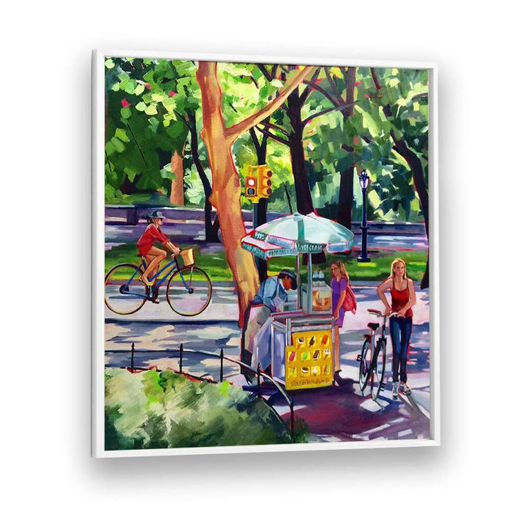 SUNDAY IN CENTRAL PARK , LANDSCAPE PAINTINGS