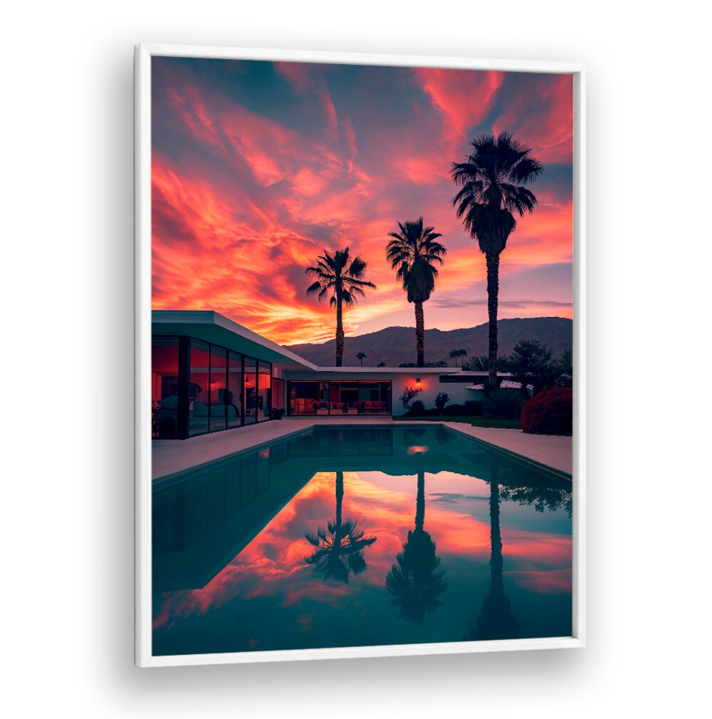 Vibrant FALLING OF THE NIGHT, BEACH PAINTINGS reflect twilight beauty with elegance and style by Philippe Hugonnard.
