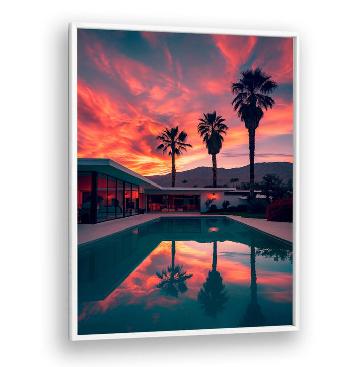 Vibrant FALLING OF THE NIGHT, BEACH PAINTINGS reflect twilight beauty with elegance and style by Philippe Hugonnard.