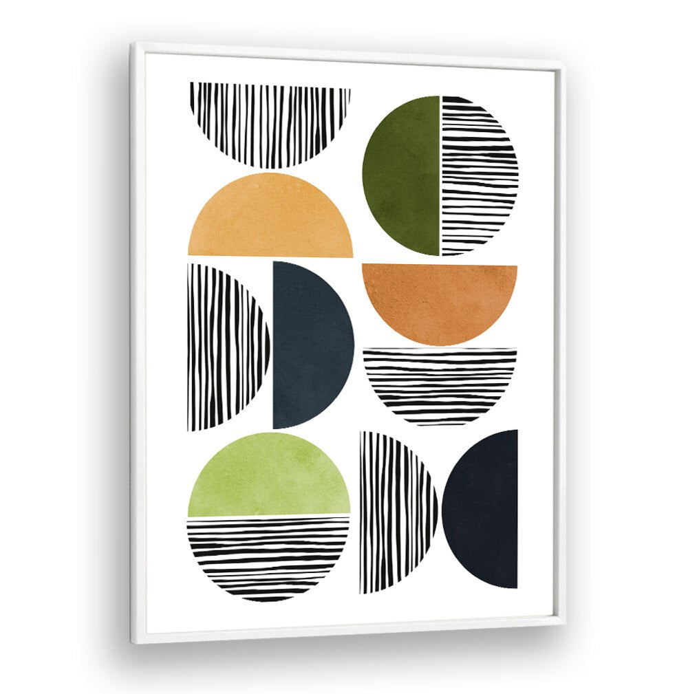 Colorful LINES AND CIRCLES, GEOMETRIC ART PRINTS feature bold shapes for modern decor, enhancing any contemporary space.