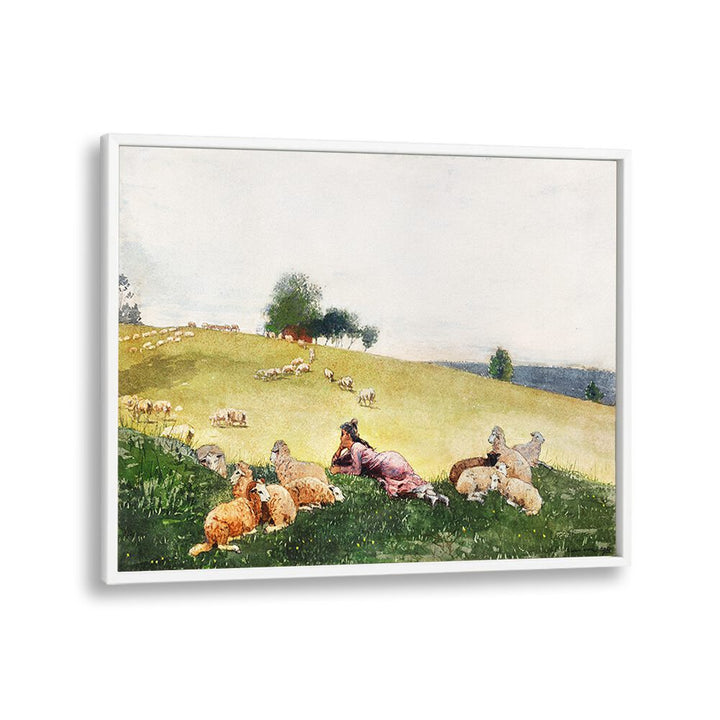 SHEPHERDESS OF HOUGHTON FARM (1878) ,  VINTAGE PAINTINGS