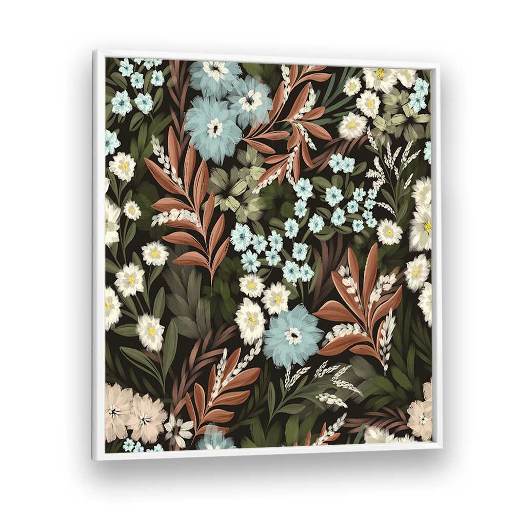 FOREST BOTANICALS , FLORAL FLOWER PAINTINGS