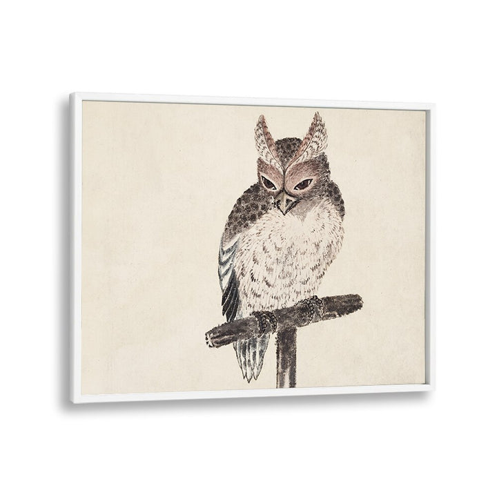 OWL FROM ALBUM OF SKETCHES (1814) BY KATSUSHIKA HOKUSAI, JAPANESE PAINTINGS