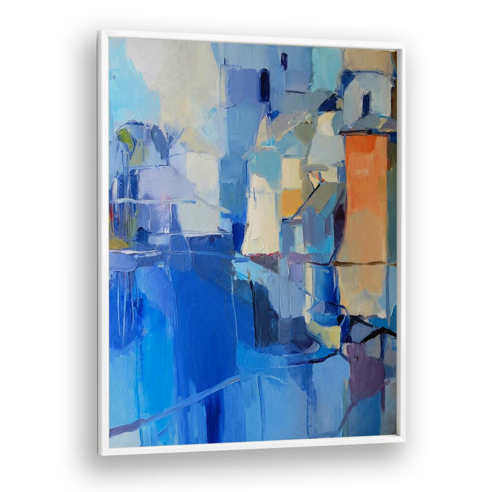 Vibrant ORANGE FORTRESS, ABSTRACT PAINTINGS, showcasing bold colors and modern design, perfect for any art lover.
